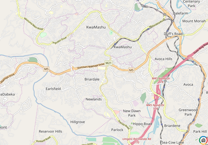 Map location of Castlehill